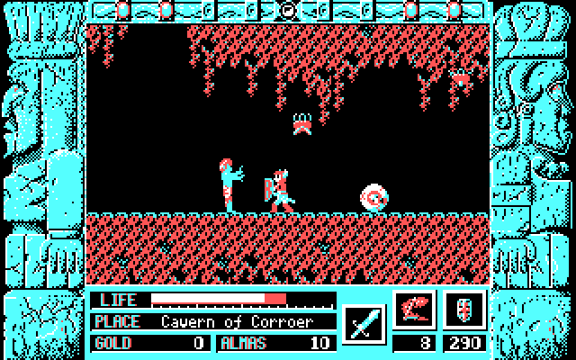 Zeliard IBM PC/Compatibles Screenshot: I'm surrounded!