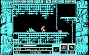 Zeliard for IBM PC/Compatibles - The floor in this icy cavern is slippery!