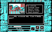 Zeliard for IBM PC/Compatibles - Inside a bank.