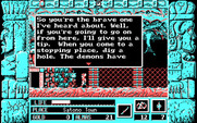 Zeliard for IBM PC/Compatibles - Talking to the locals.