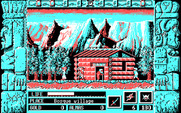 Zeliard for IBM PC/Compatibles - Visit a bank to deposit money.