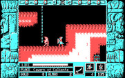 Zeliard for IBM PC/Compatibles - In a firey cavern.