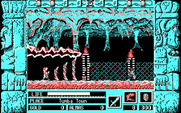 Zeliard for IBM PC/Compatibles - Entrance to a cavern.