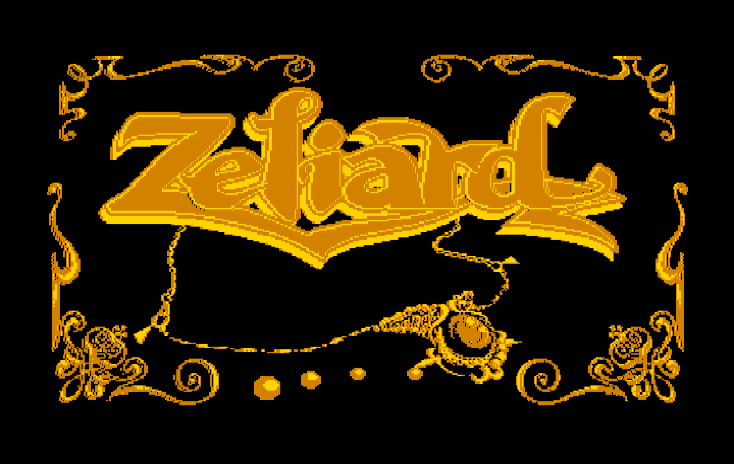 Zeliard IBM PC/Compatibles Screenshot: Title screen 2.