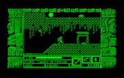 Zeliard for IBM PC/Compatibles - Initially you can't climb up the sloped floors.