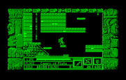 Zeliard for IBM PC/Compatibles - Some caverns have lots of little platforms.
