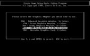 Zeliard for IBM PC/Compatibles - Video mode selection.