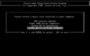 Zeliard for IBM PC/Compatibles - Select hardware to play music on.