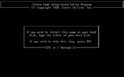 Zeliard for IBM PC/Compatibles - The game can optionally be installed to a hard disk.