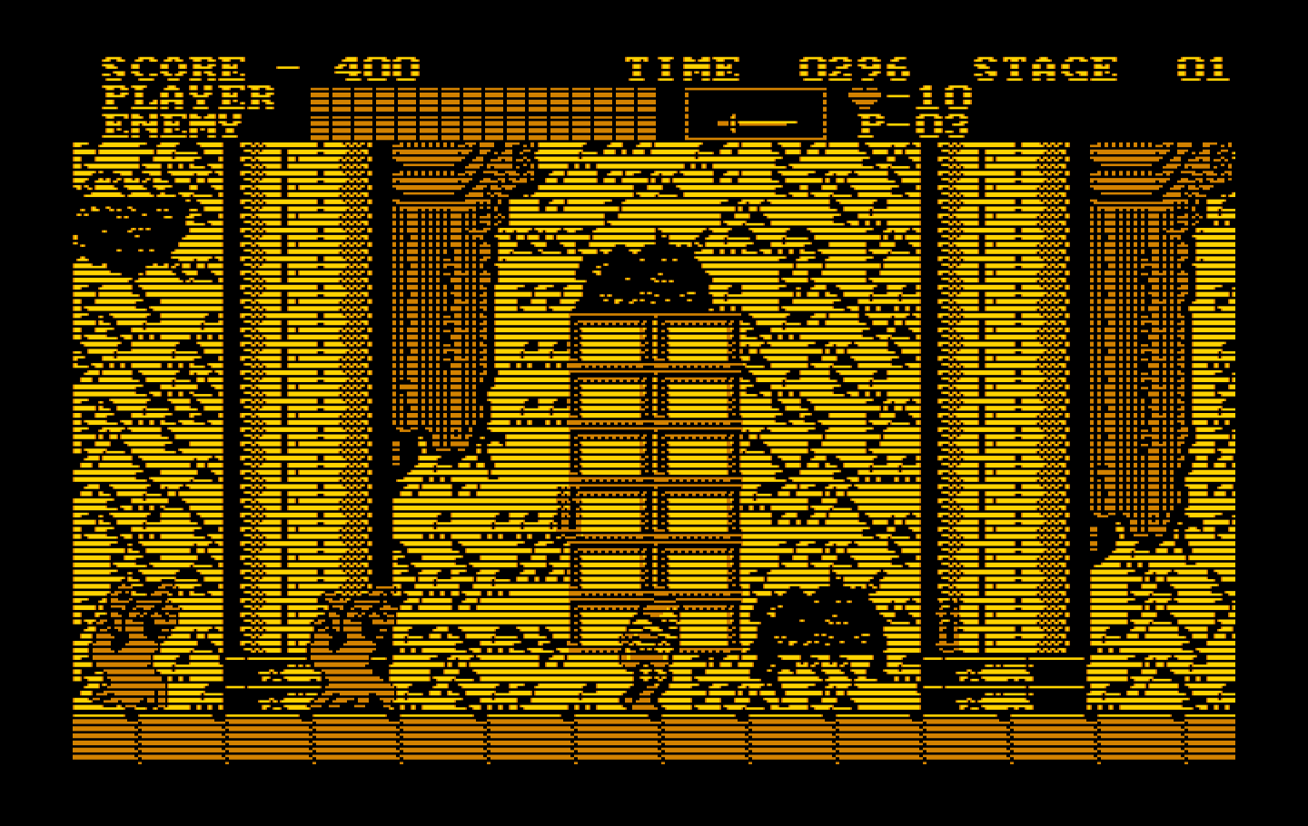 Castlevania IBM PC/Compatibles Screenshot: Watch out for ghosts!