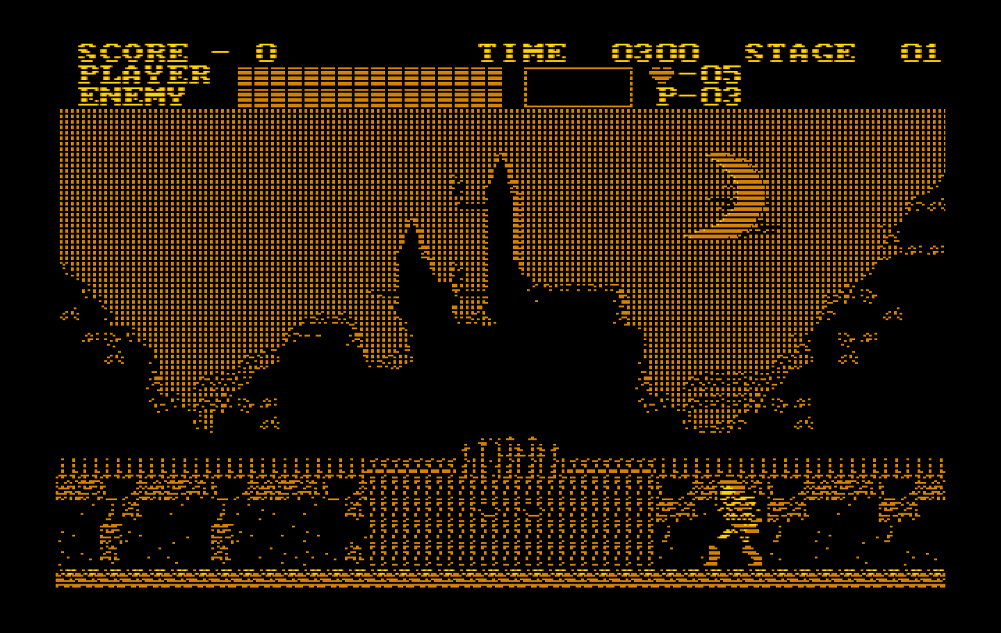 Castlevania IBM PC/Compatibles Screenshot: Starting a new game.