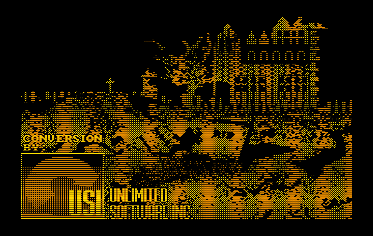 Castlevania IBM PC/Compatibles Screenshot: Developer logo.