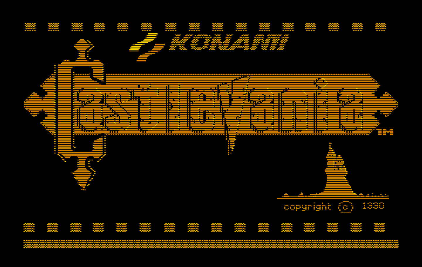 Castlevania IBM PC/Compatibles Screenshot: Title screen.