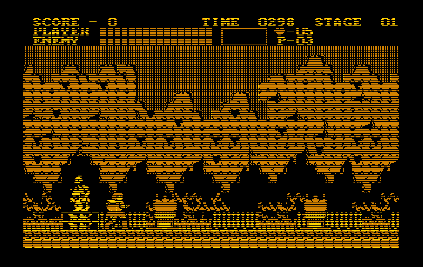Castlevania IBM PC/Compatibles Screenshot: Beginning location.