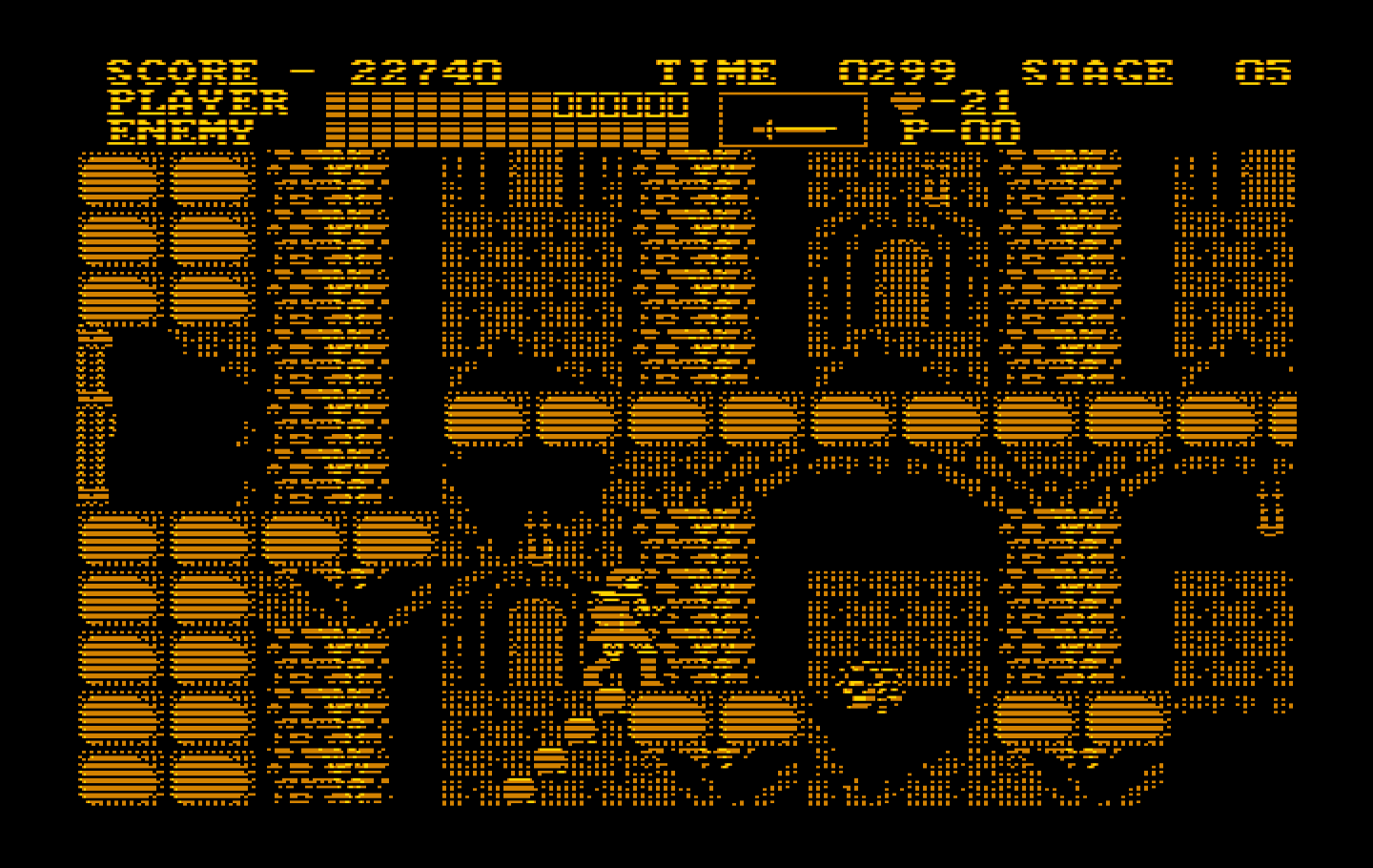 Castlevania IBM PC/Compatibles Screenshot: Watch out for the flying Medusa heads!