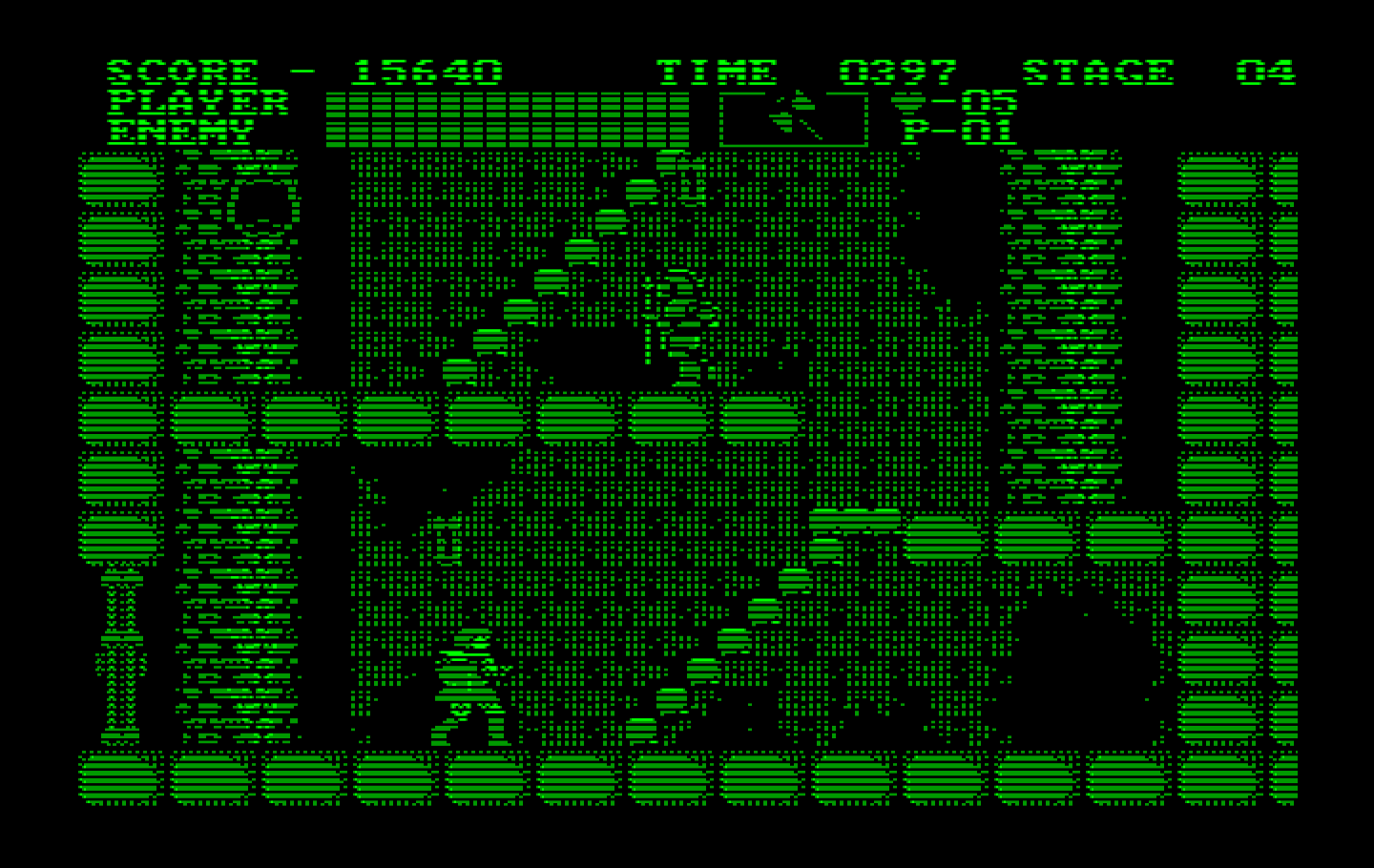 Castlevania IBM PC/Compatibles Screenshot: Start of the second level.