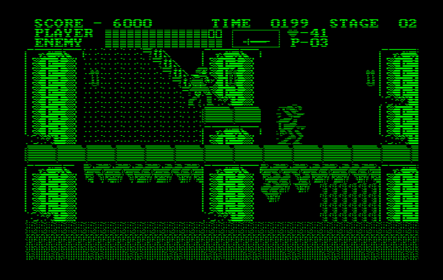 Castlevania IBM PC/Compatibles Screenshot: In this section creatures jump out of the water from below.