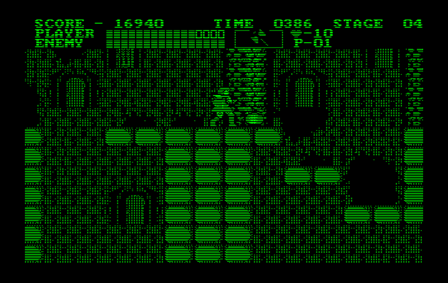Castlevania IBM PC/Compatibles Screenshot: Collect the money bags for extra points.