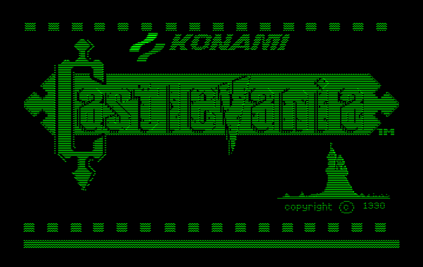 Castlevania IBM PC/Compatibles Screenshot: Title screen.