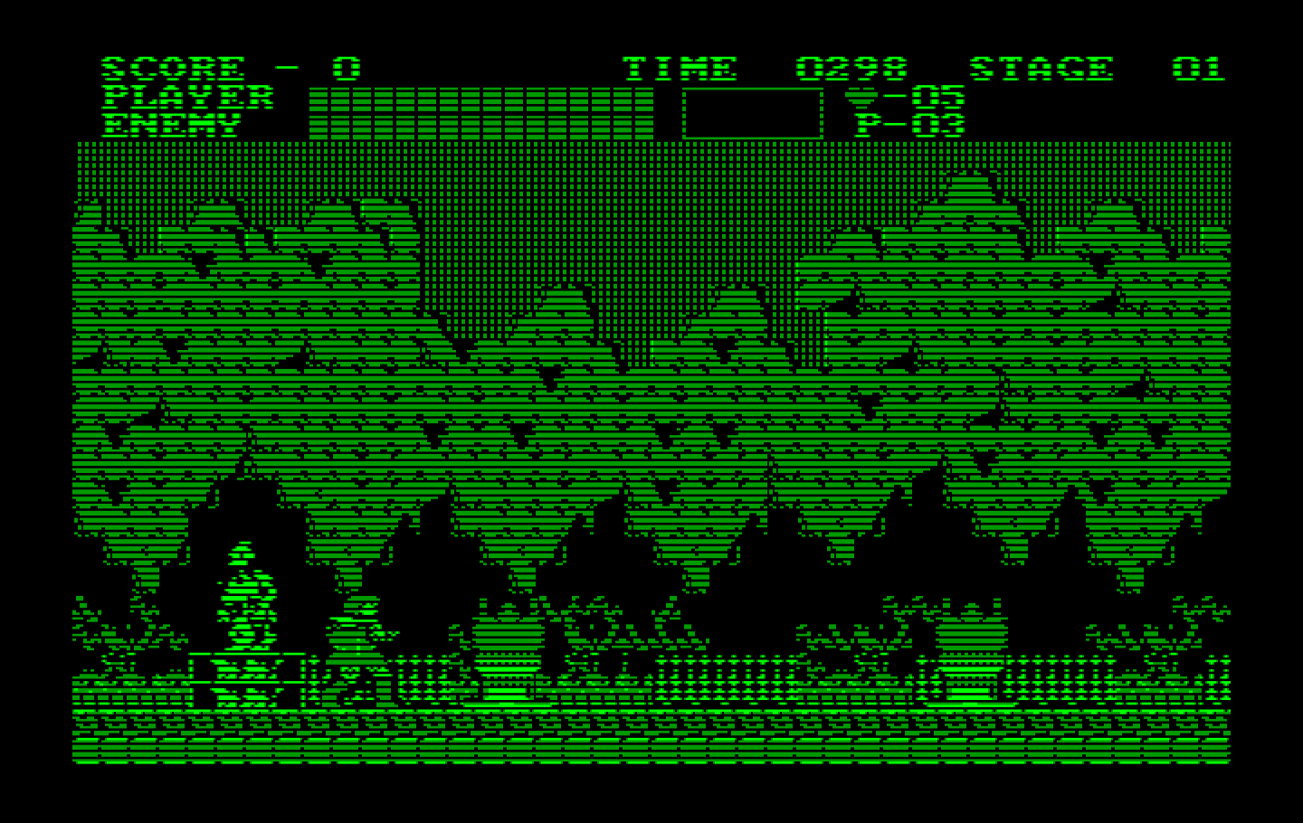 Castlevania IBM PC/Compatibles Screenshot: Beginning location.