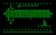 Castlevania for IBM PC/Compatibles - Title screen.