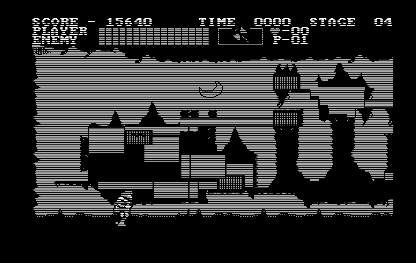 Castlevania IBM PC/Compatibles Screenshot: At the end of each level a map shows your progress.