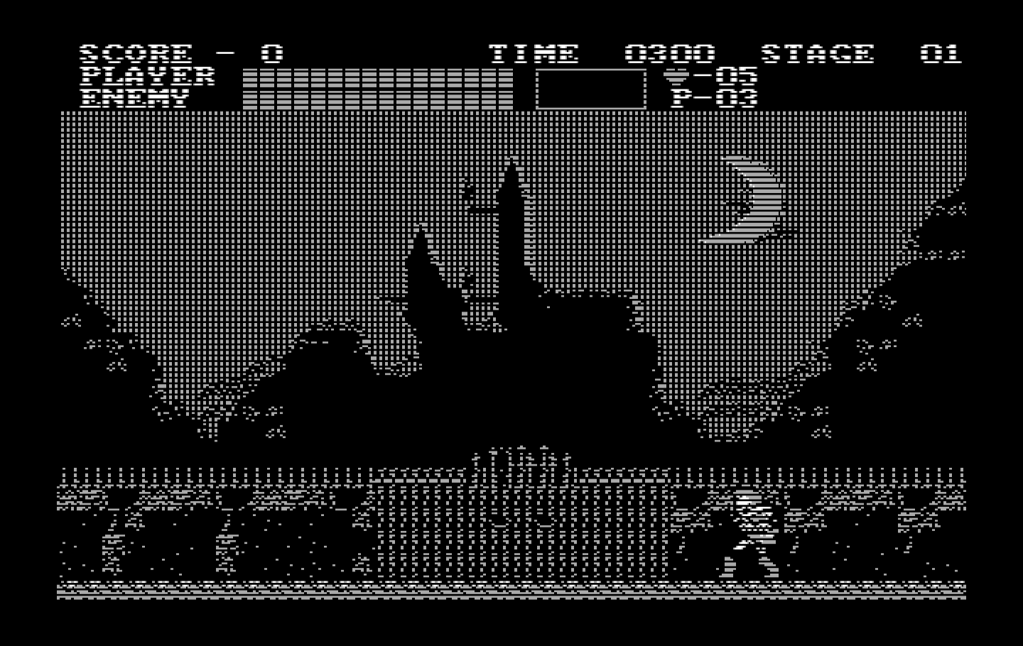 Castlevania IBM PC/Compatibles Screenshot: Starting a new game.