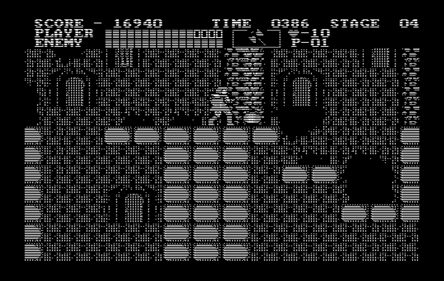 Castlevania IBM PC/Compatibles Screenshot: Collect the money bags for extra points.