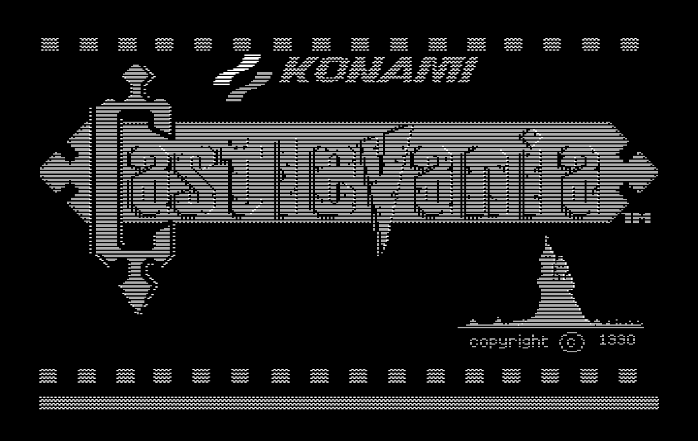 Castlevania IBM PC/Compatibles Screenshot: Title screen.