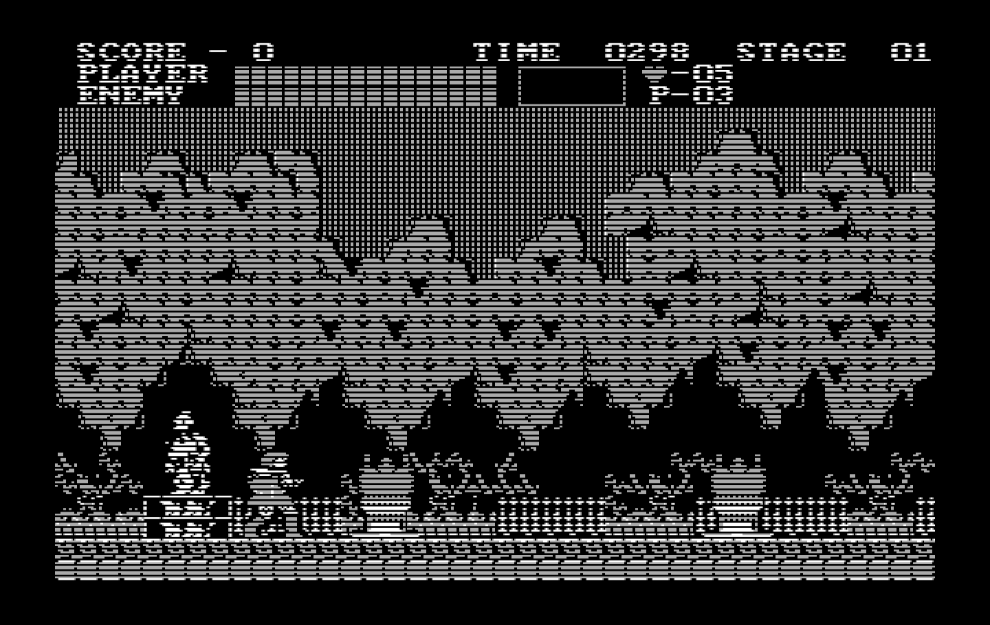 Castlevania IBM PC/Compatibles Screenshot: Beginning location.