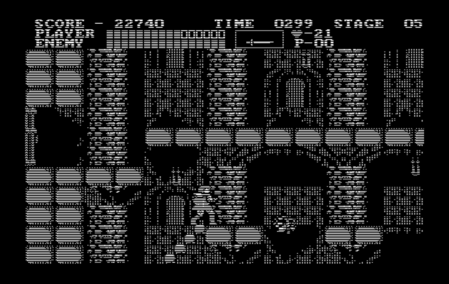 Castlevania IBM PC/Compatibles Screenshot: Watch out for the flying Medusa heads!