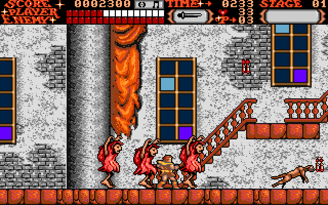 Castlevania Amiga Screenshot: I'm surrounded!