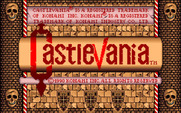 Castlevania for Amiga - Title screen.