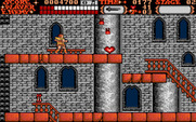 Castlevania for Amiga - Pick up the hearts left behind by destroying items...