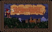 Castlevania for Amiga - Game credits during the demo.