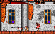 Castlevania for Amiga - Use the whip to reveal bonuses behind the candles.