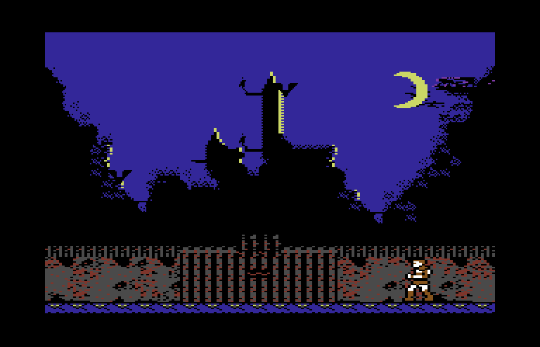 Castlevania Commodore 64 Screenshot: Game introduction.
