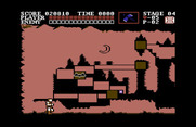 Castlevania for Commodore 64 - The castle map.