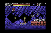 Castlevania for Commodore 64 - Riding a moving platform.