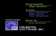 Castlevania for Commodore 64 - Credits screen.