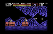 Castlevania for Commodore 64 - Don't fall off of the platforms...