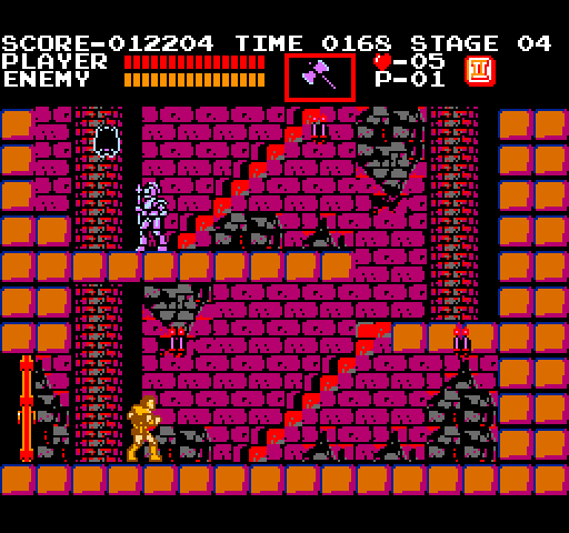 Castlevania Arcade Screenshot: Start of level two.