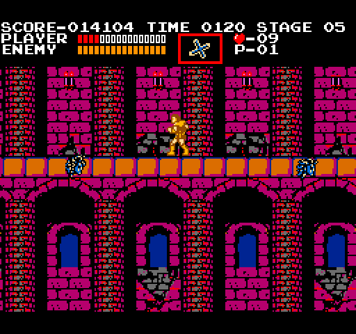 Castlevania Arcade Screenshot: The fast moving Medusa heads are tough to avoid!
