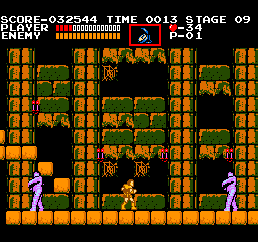 Castlevania Arcade Screenshot: Two mummies are at the end of the road here.