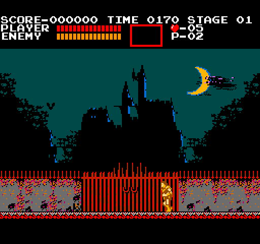 Castlevania Arcade Screenshot: Game start.