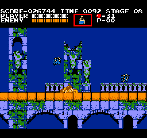 Castlevania Arcade Screenshot: Knocked down by more Medusa heads.