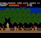 Castlevania for Arcade - Hit the fires with your whip for a bonus.