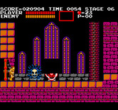 Castlevania for Arcade - Medusa at the end of the second level.
