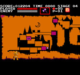 Castlevania for Arcade - The map of the castle.