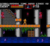 Castlevania for Arcade - Aquatic creatures jump out of the water!